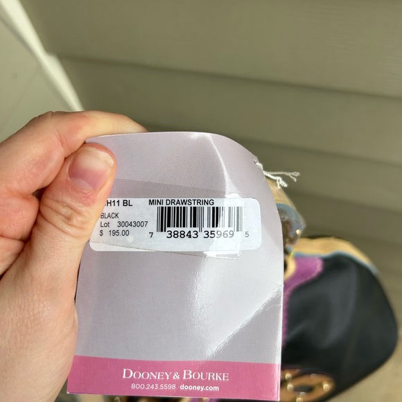 NWT Vintage Dooney & Bourke x Lindsey Lohan Mini Drawstring Bag NWT - Picture 6 of 10